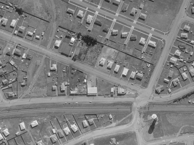 12 Moffett Street from the air, 1960-1964