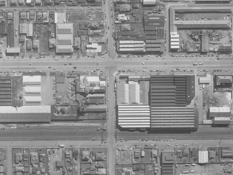 154 Moorhouse Avenue from the air, 1960-1964