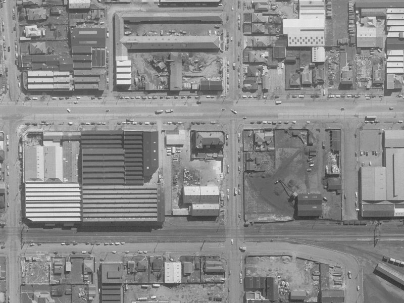 184 Moorhouse Avenue from the air, 1960-1964