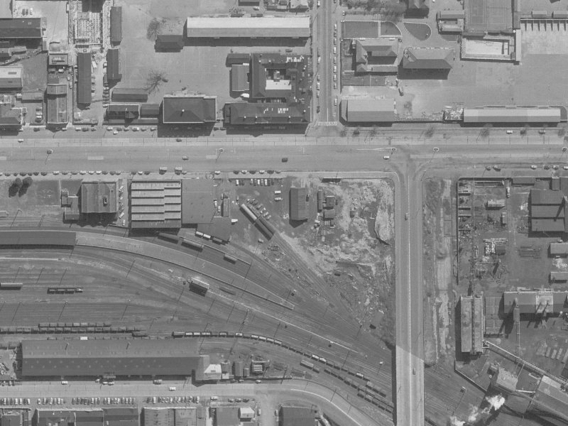 426-444 Moorhouse Avenue from the air, 1960-1964