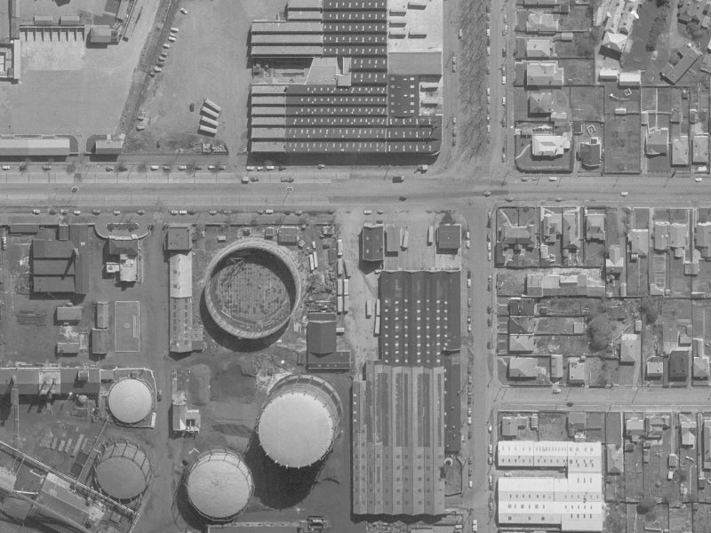 492C Moorhouse Avenue from the air, 1960-1964
