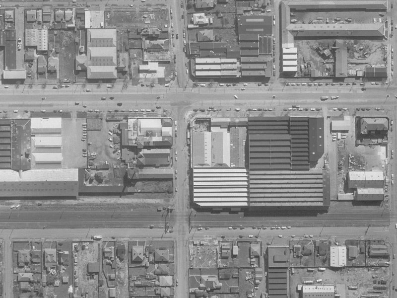 156 Moorhouse Avenue from the air, 1960-1964