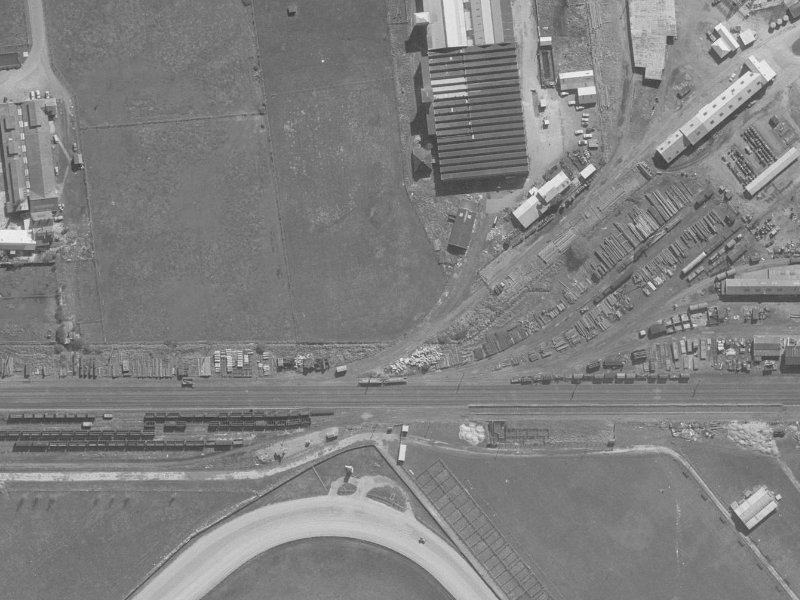 16 Barry Hogan Place from the air, 1960-1964