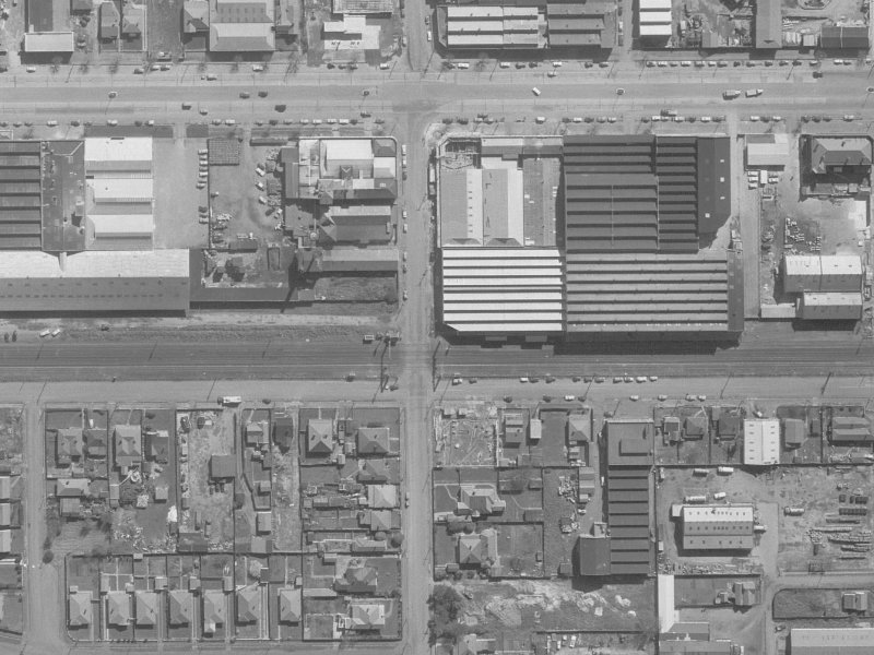 141 Antigua Street from the air, 1960-1964