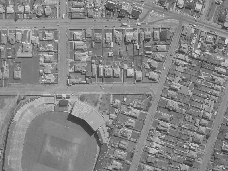 73 Stevens Street from the air, 1960-1964