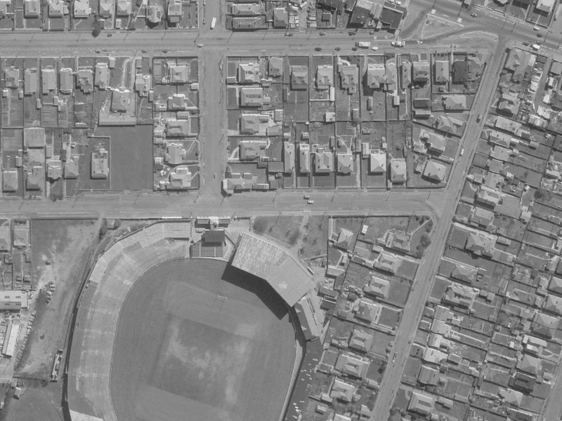 68 Stevens Street from the air, 1960-1964