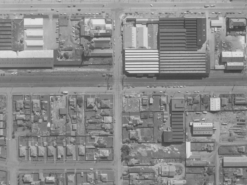 200 Hazeldean Road from the air, 1960-1964