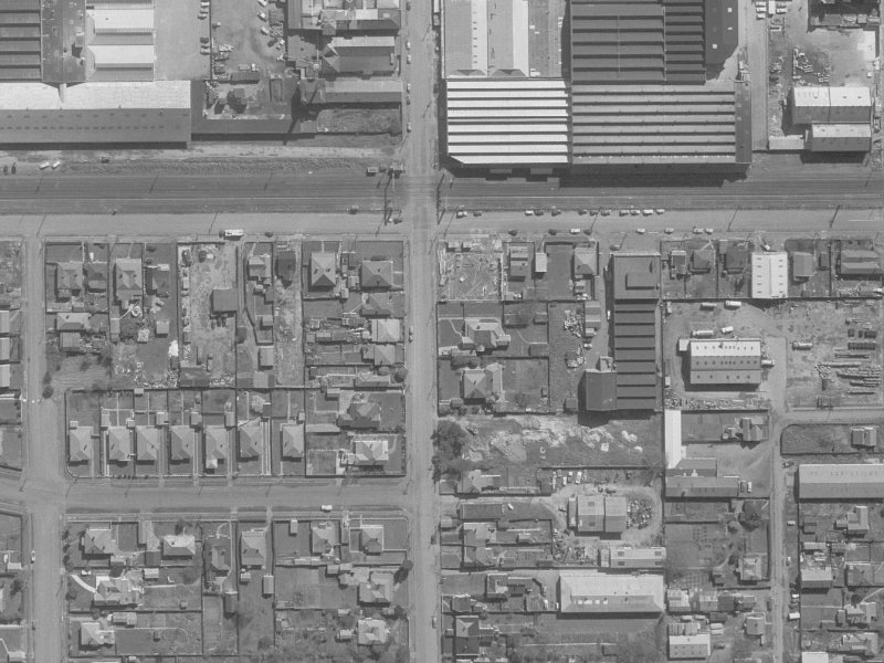 156 Antigua Street from the air, 1960-1964