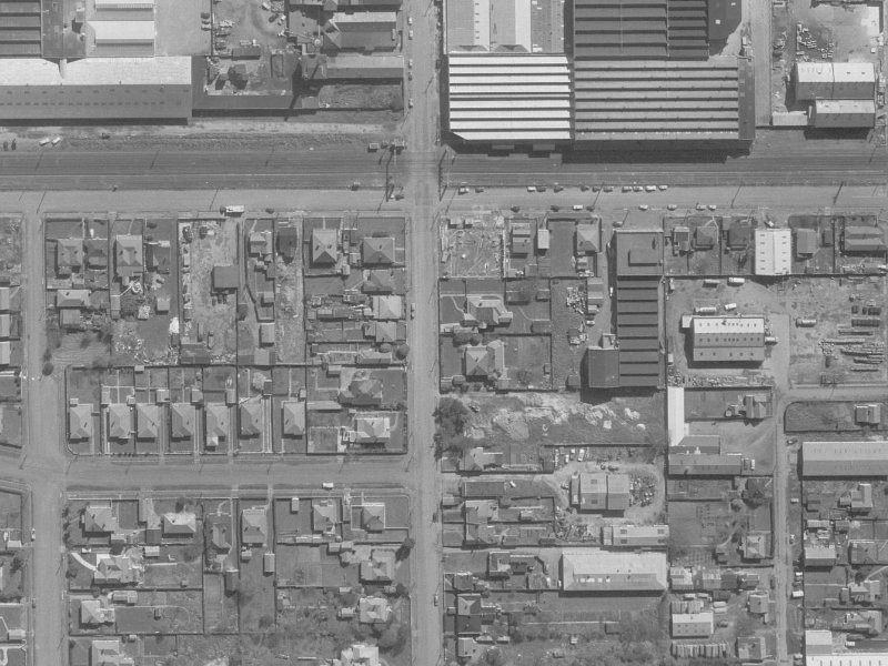 133 Antigua Street from the air, 1960-1964