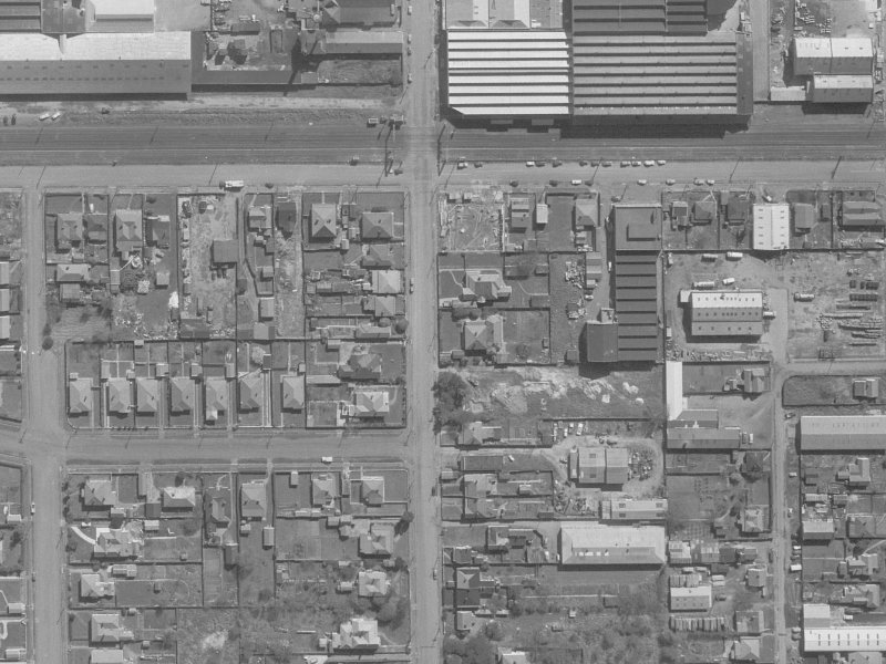 152 Antigua Street from the air, 1960-1964