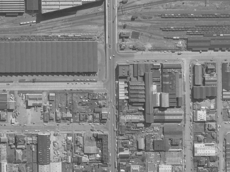 494 Colombo Street from the air, 1960-1964