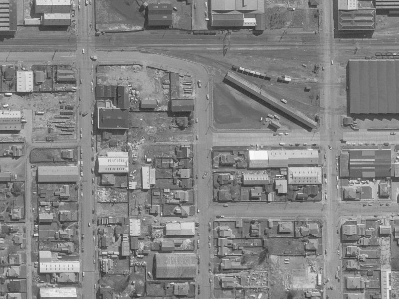 111 Orbell Street from the air, 1960-1964