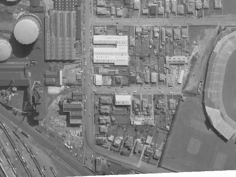 5 Talfourd Place from the air, 1960-1964