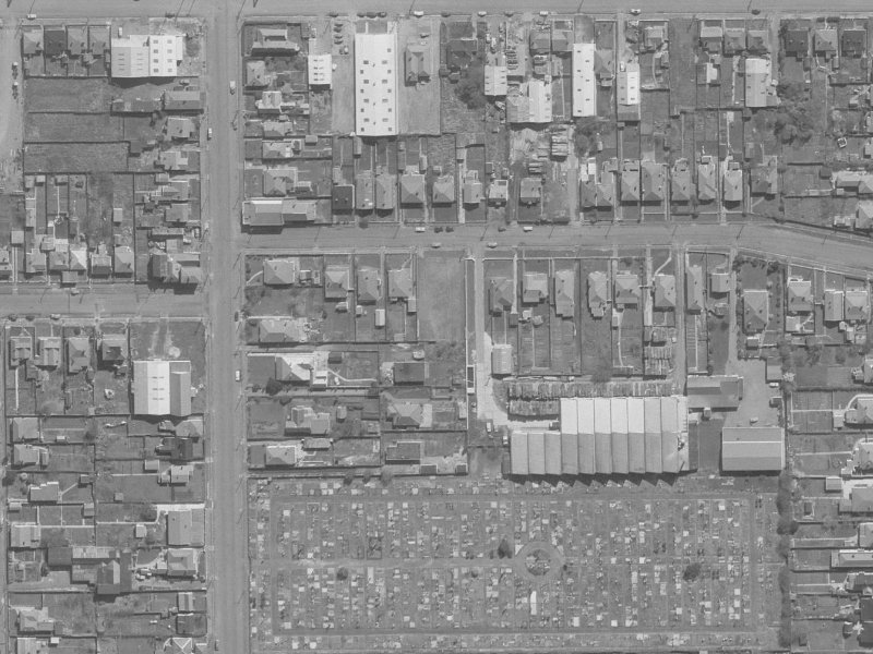 428A Selwyn Street from the air, 1960-1964