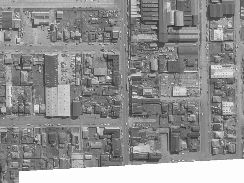 453 Colombo Street from the air, 1960-1964