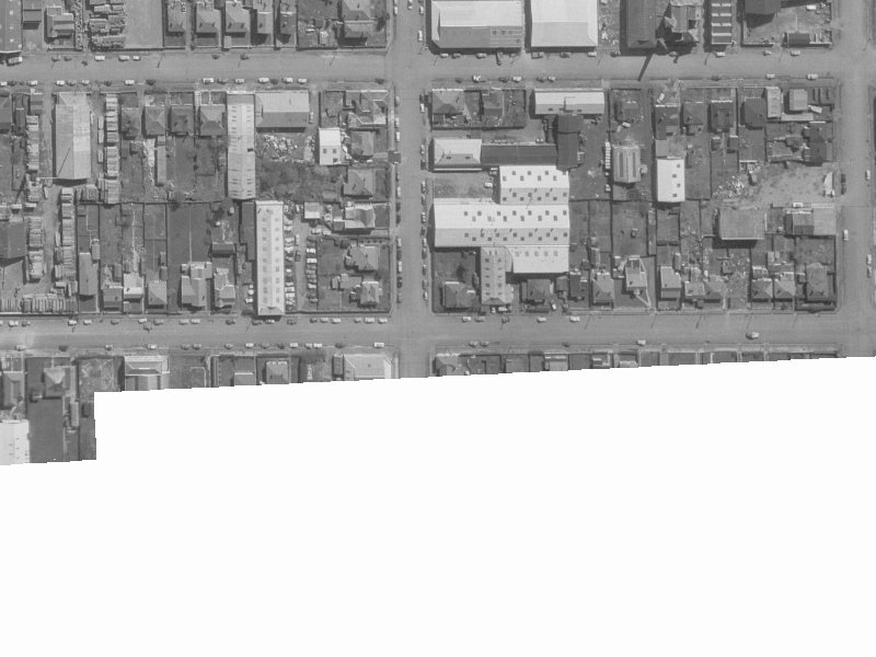 Kingsley Street from the air, 1960-1964