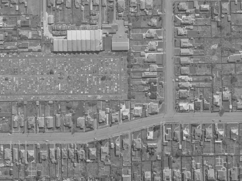 7A Braddon Street from the air, 1960-1964