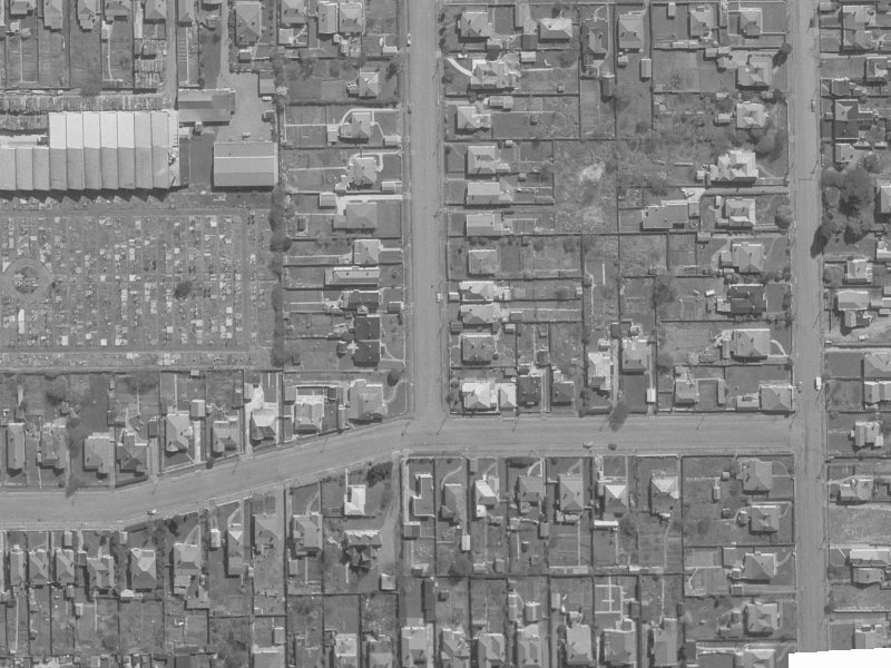 6 Braddon Street from the air, 1960-1964