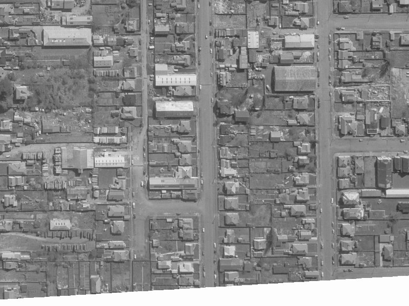 Montreal Street from the air, 1960-1964