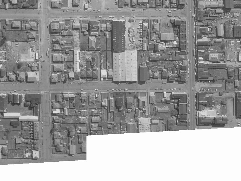 46 Battersea Street from the air, 1960-1964