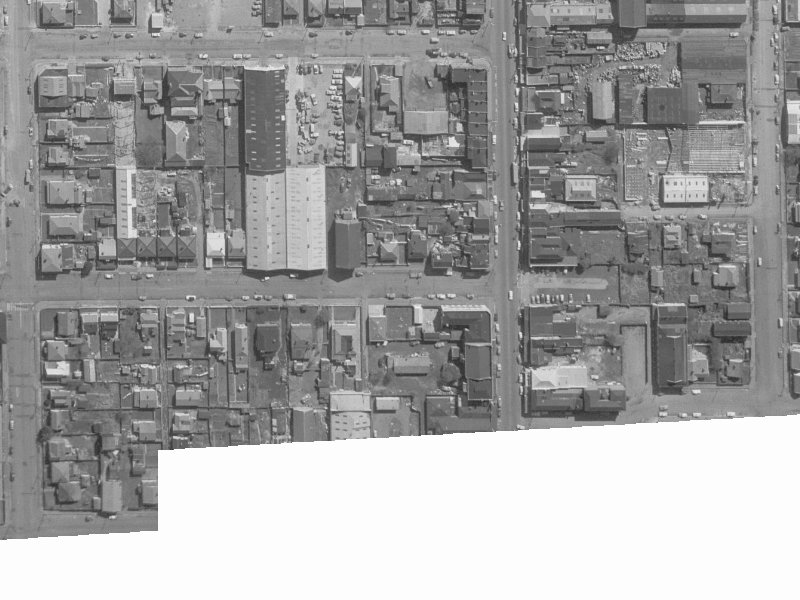 52 Battersea Street from the air, 1960-1964