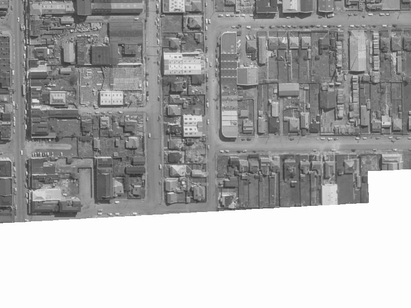 71 Hawdon Street from the air, 1960-1964