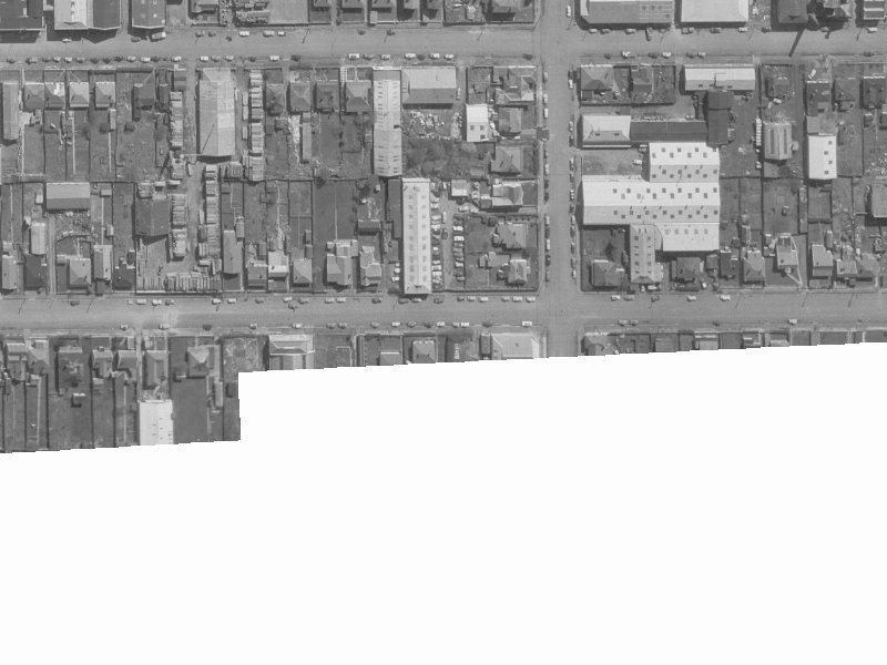 42 Kingsley Street from the air, 1960-1964