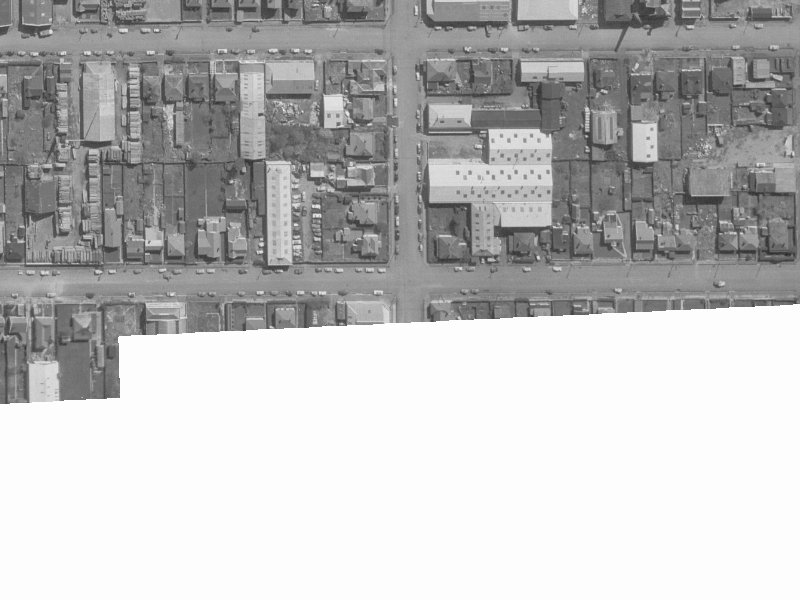69R Gasson Street from the air, 1960-1964