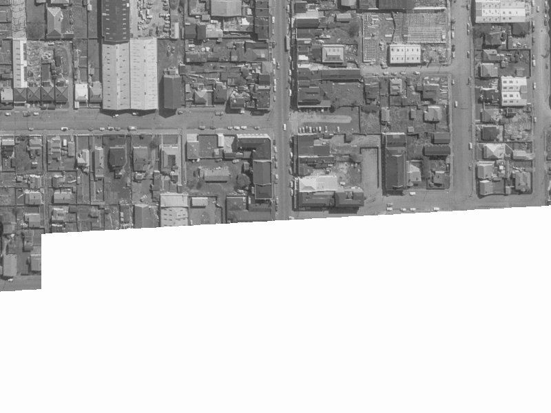 429 Colombo Street from the air, 1960-1964