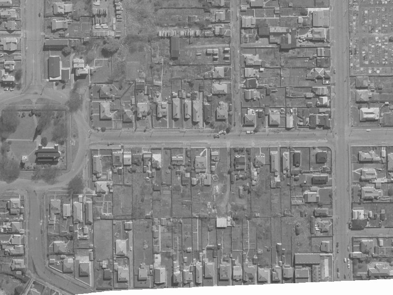 1/100 Poulson Street from the air, 1960-1964