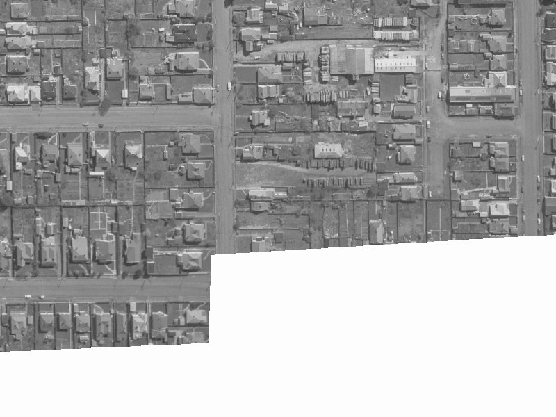 88 Antigua Street from the air, 1960-1964