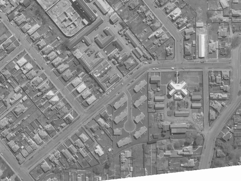 40 Poulson Street from the air, 1960-1964