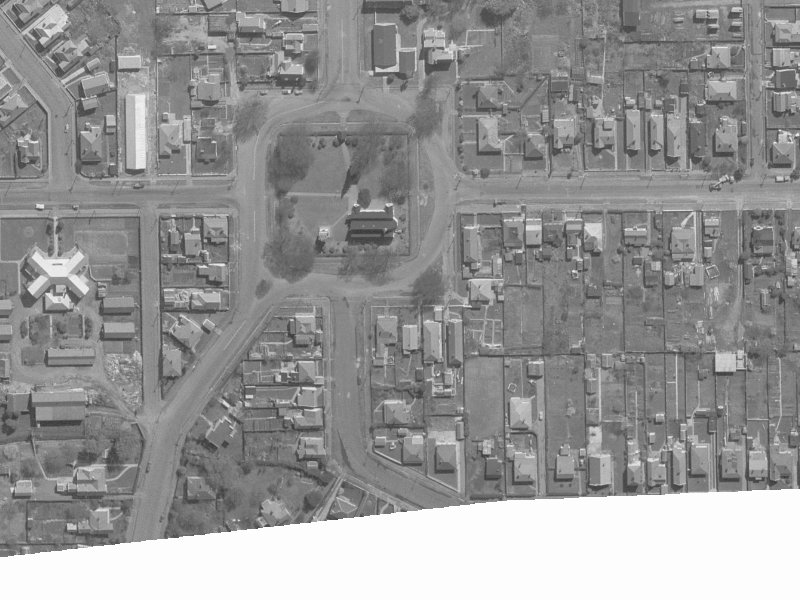 18 Church Sq from the air, 1960-1964