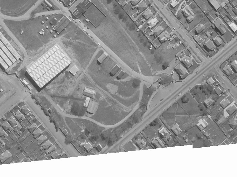 Parade Ct from the air, 1960-1964