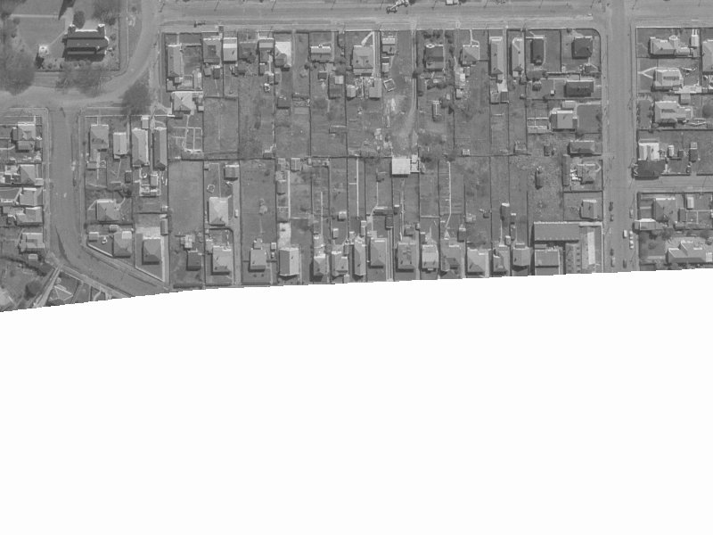 45 Ward Street from the air, 1960-1964