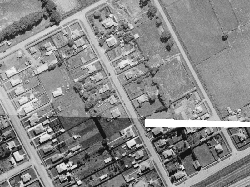 Kissel Street from the air, 1960-1964