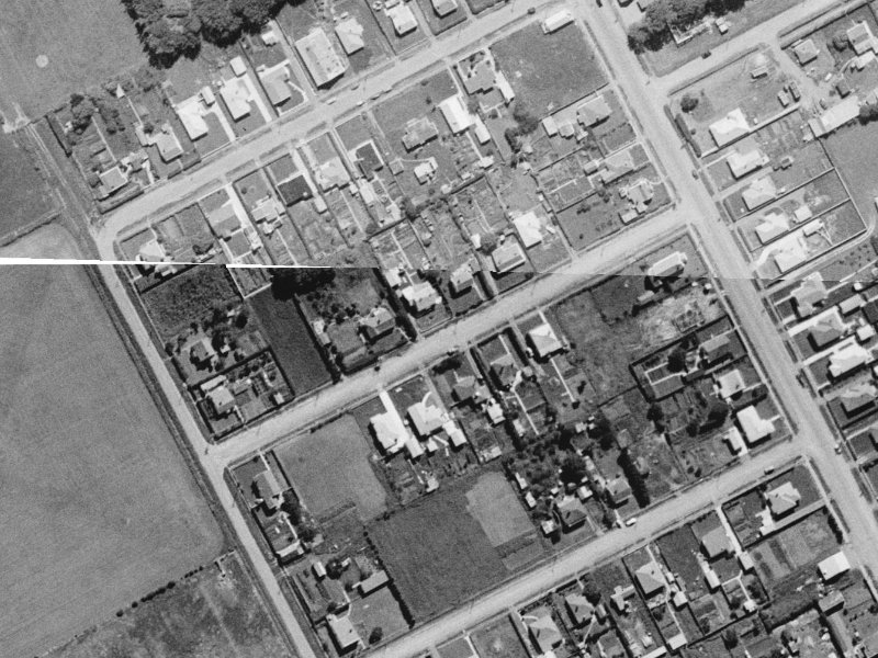 10 Riwai Street from the air, 1960-1964