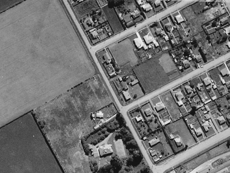 8A Bailey Street from the air, 1960-1964