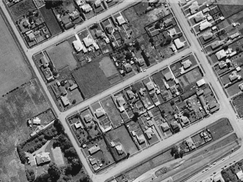 13A Mahoe Street from the air, 1960-1964