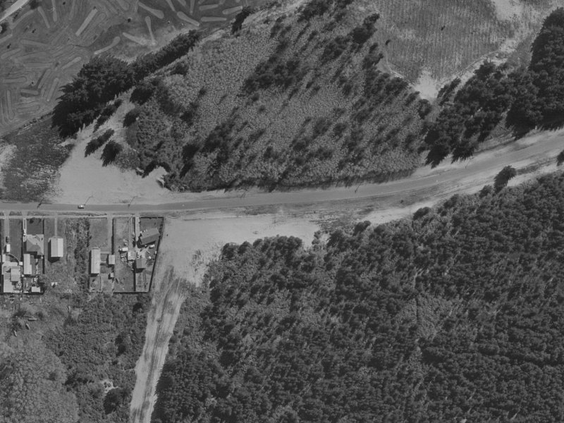 220 Kainga Road from the air, 1970-1974