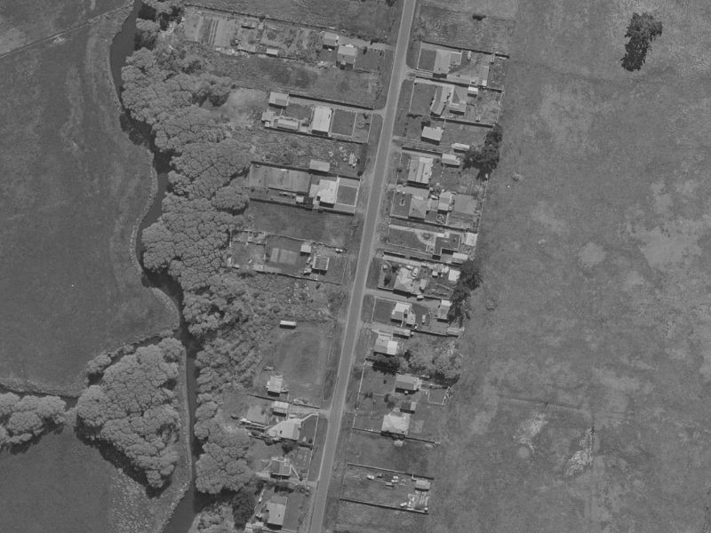 977 Lower Styx Road from the air, 1970-1974