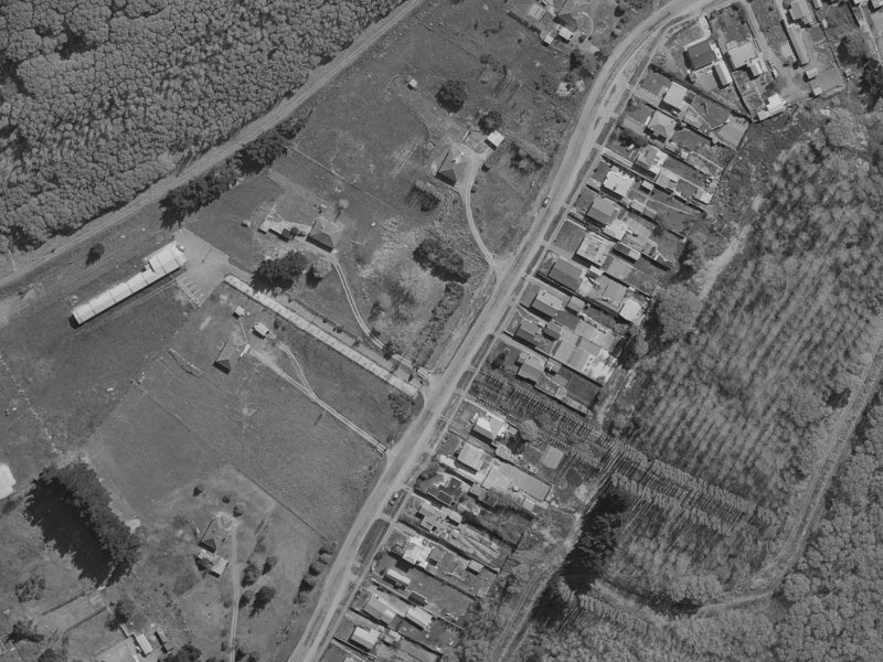 96 Kainga Road from the air, 1970-1974