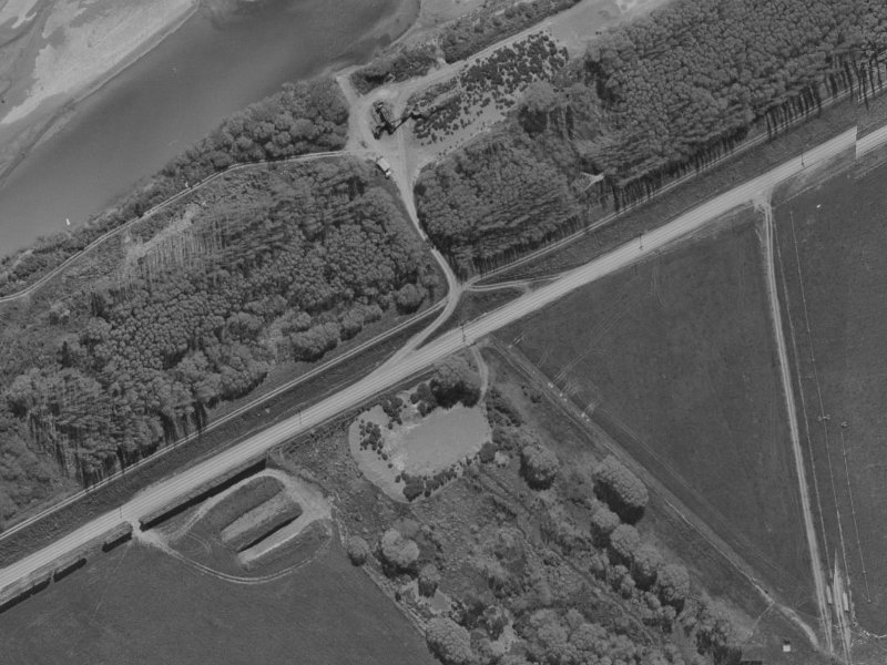 207 Coutts Island Road from the air, 1970-1974