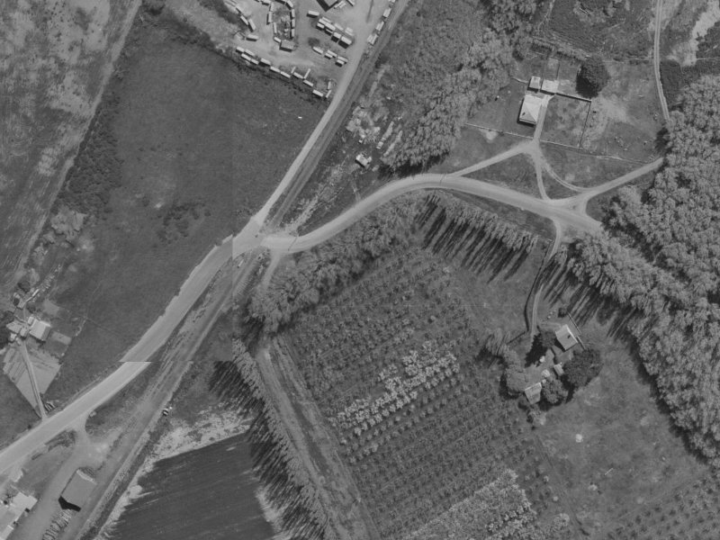 Spencerville Road from the air, 1970-1974