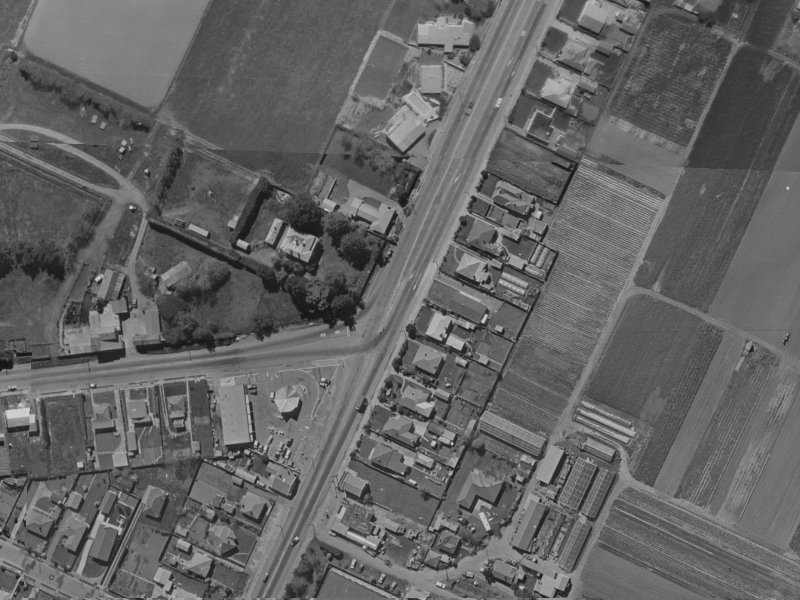 732 Main North Road from the air, 1970-1974