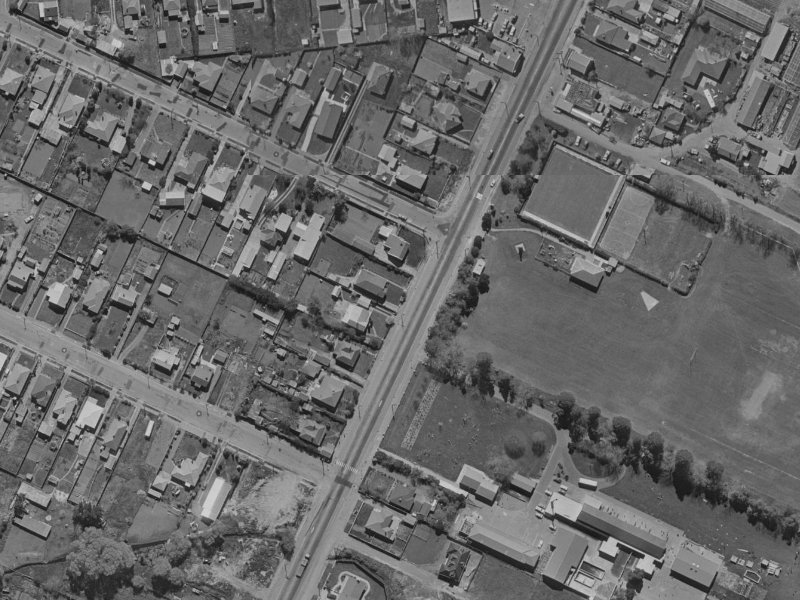 695 Main North Road from the air, 1970-1974