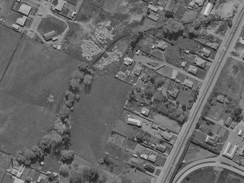 20a Tisch Place Belfast 8051 Canterbury New Zealand from the air, 1970-1974
