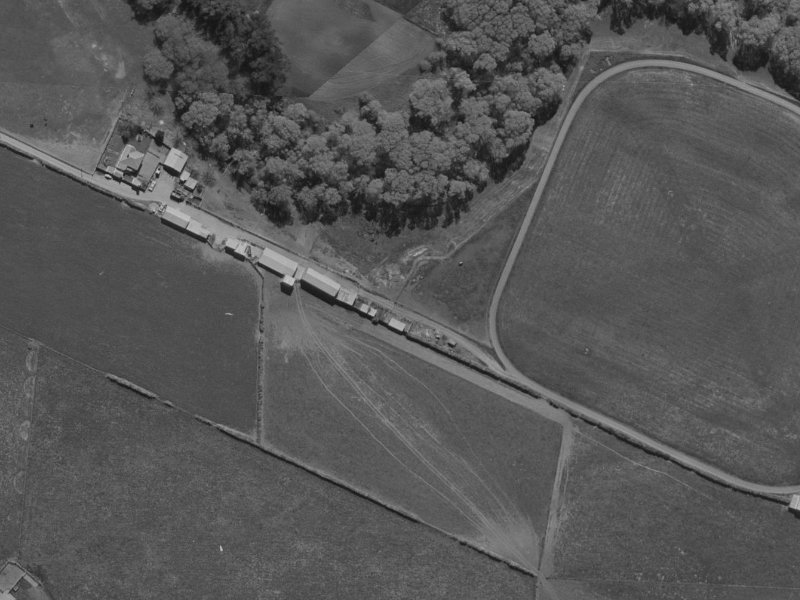 100 Willowview Drive from the air, 1970-1974
