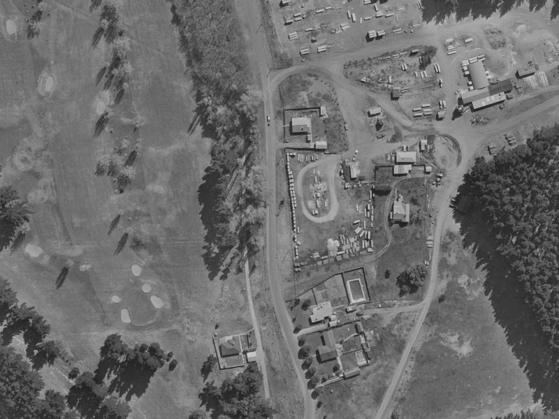 90 Waitikiri Drive from the air, 1970-1974