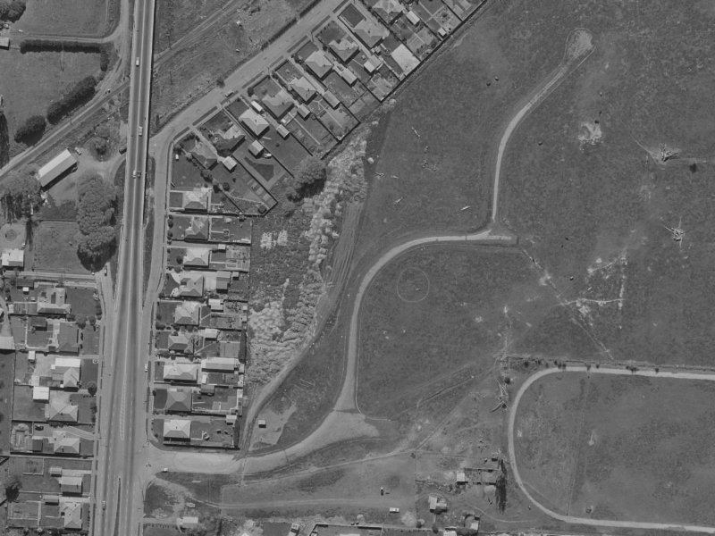 Creese Place from the air, 1970-1974